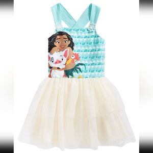 Disney Moana Halter Tutu Dress Size 5 NWOT